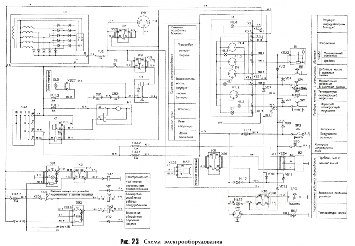 Схема электрооборудования 208a(1)