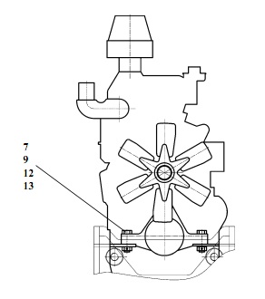 Установка двигателя 451А(1)