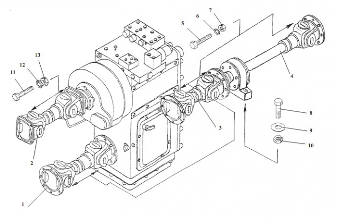 Кардан суспензиясының диаграммасы