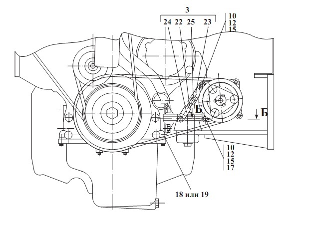 Установка компрессора 342В, В4, В4-01, С4, С4-01, Р(1)